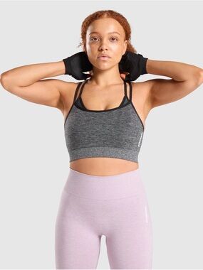 Gymshark Adapt Marl Seamless Women’s Grey Sports Bra